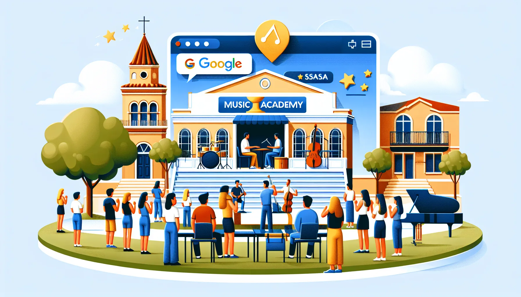 Estrategias de reputación online para academias de música